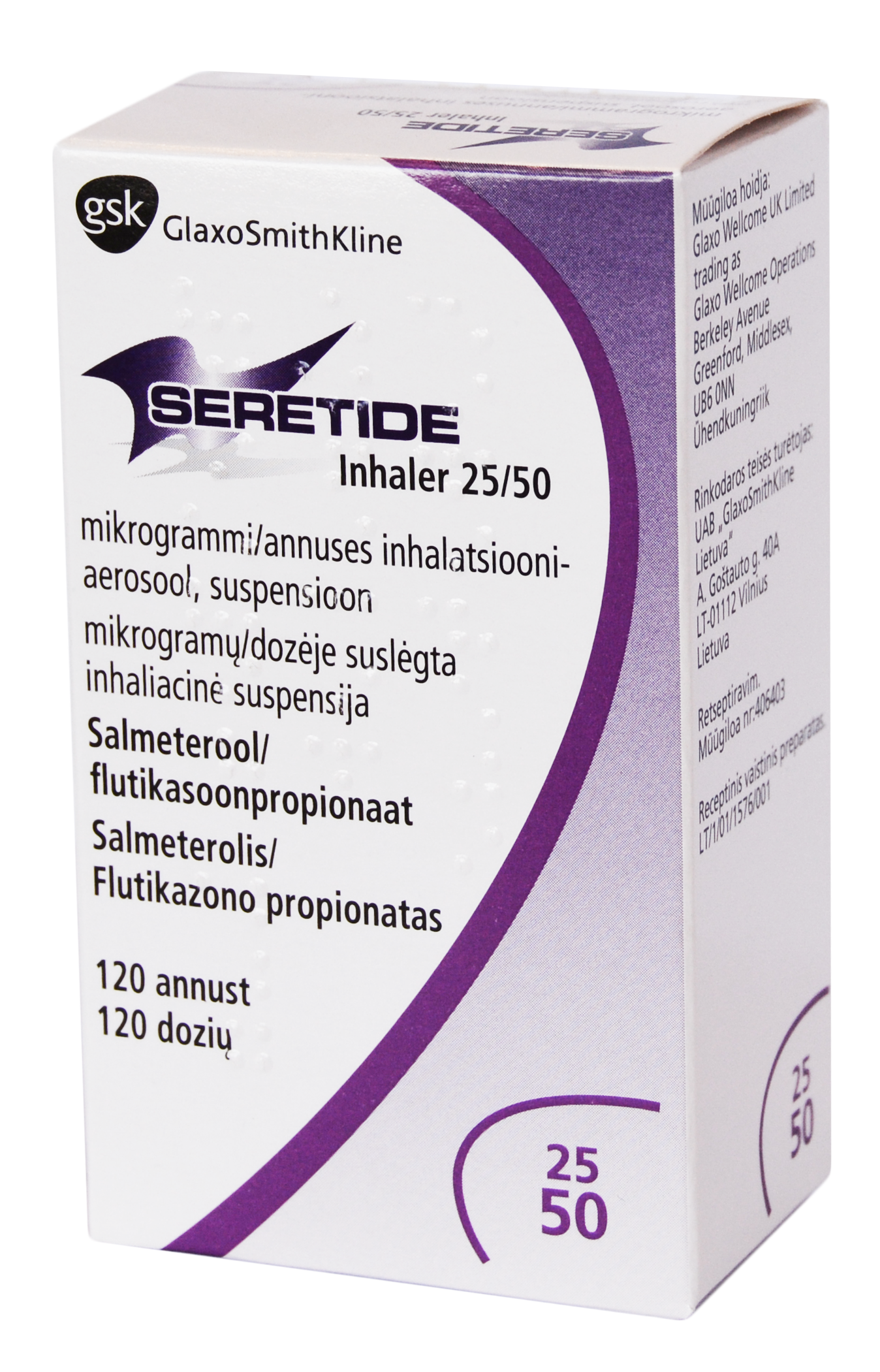 Seretide Inhaler 25/50mcg 120 dose