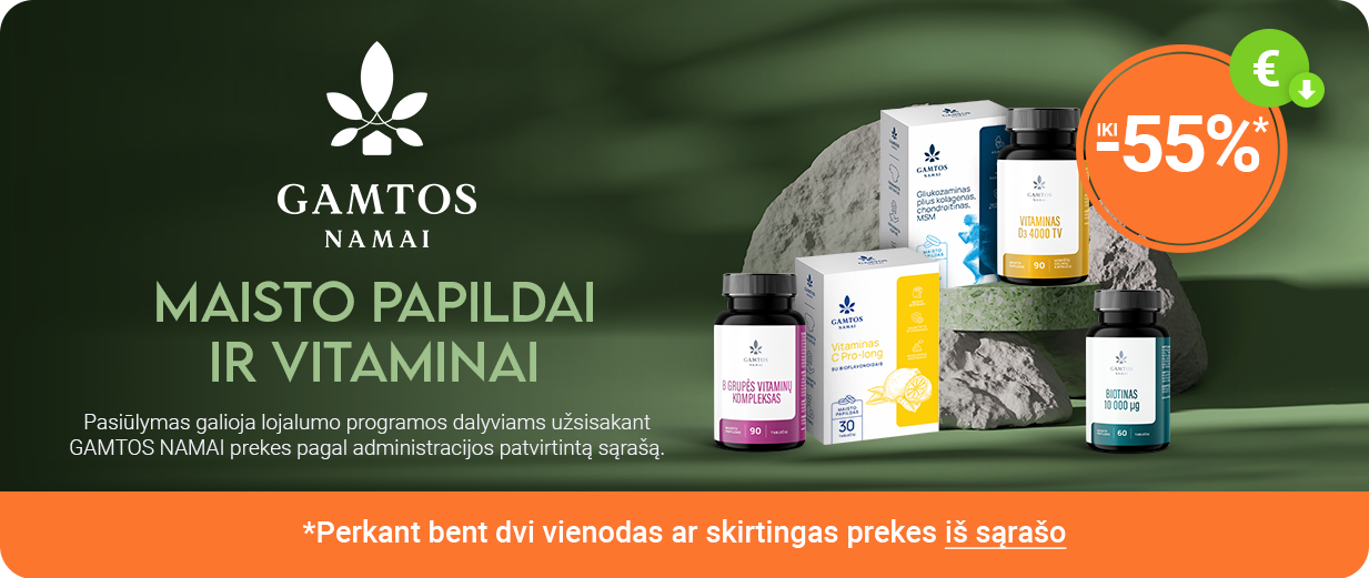 Prekėms iki -55% 
