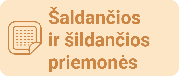 &Scaron;aldančios ir &scaron;ildančios priemonės