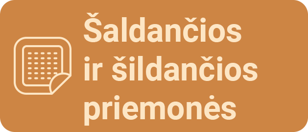 &Scaron;aldančios ir &scaron;ildančios priemonės