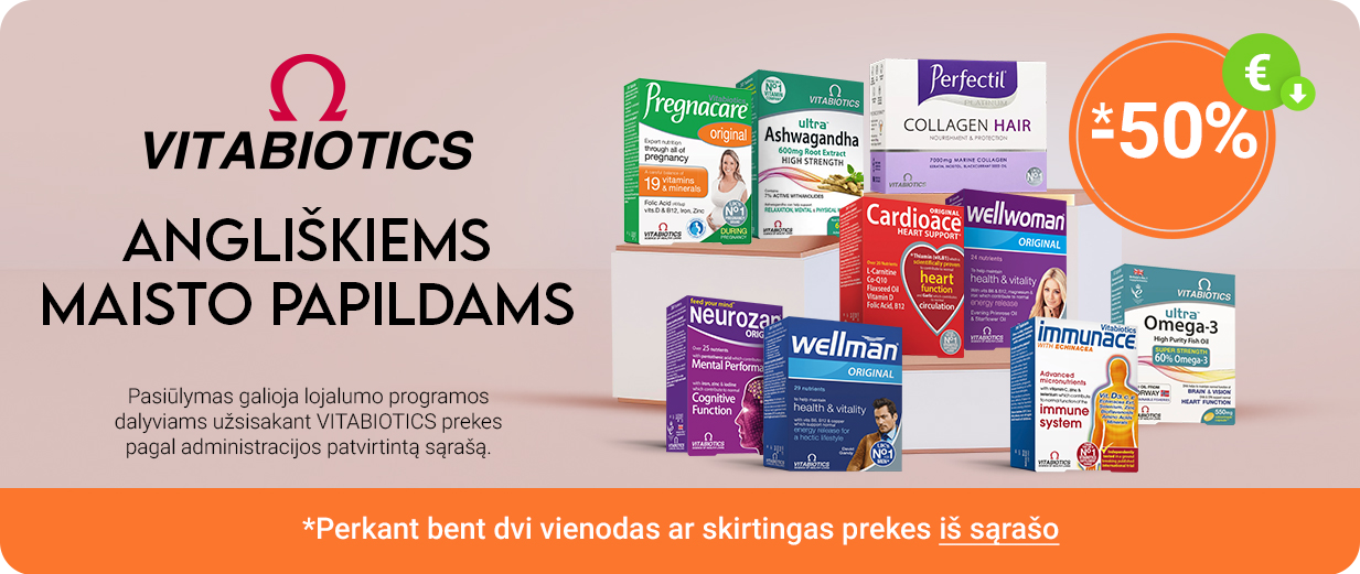 Vitabiotics maisto papildai