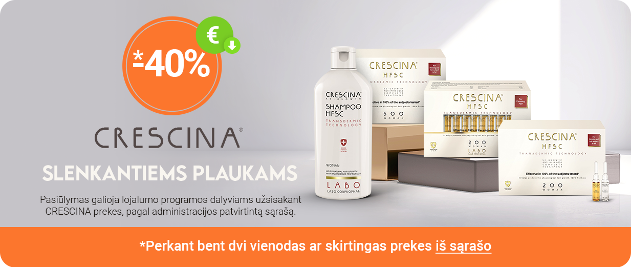 CRESCINA -40% perkant bent 2 prekes (i&scaron; sąra&scaron;o)