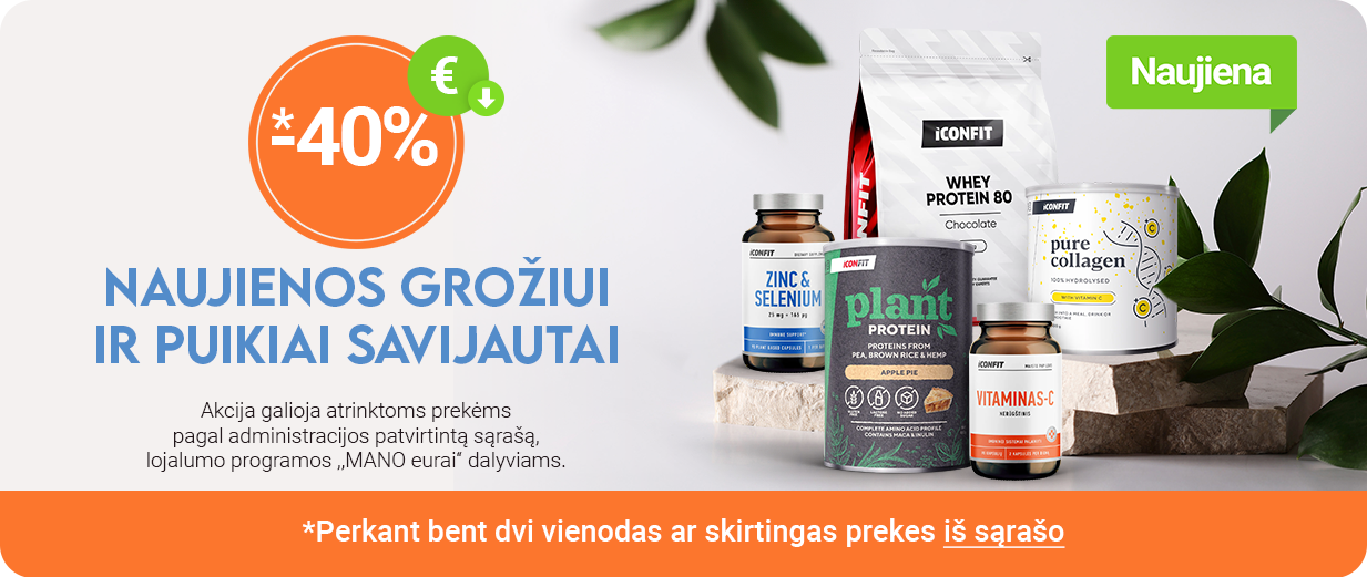 ICONFIT -40% perkant bent 2 prekes (i&scaron; sąra&scaron;o)