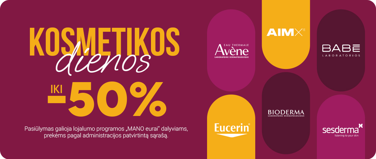 Kosmetikos dienos iki -50%