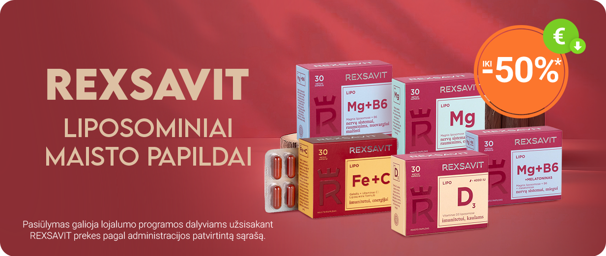 REXSAVIT iki -50%