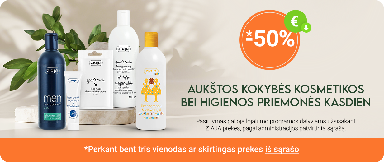 ZIAJA -50% perkant bent 3 prekes